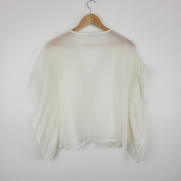 MAURICES | Creamy White Embroidered Blouse Size Small - Picture 2 of 7